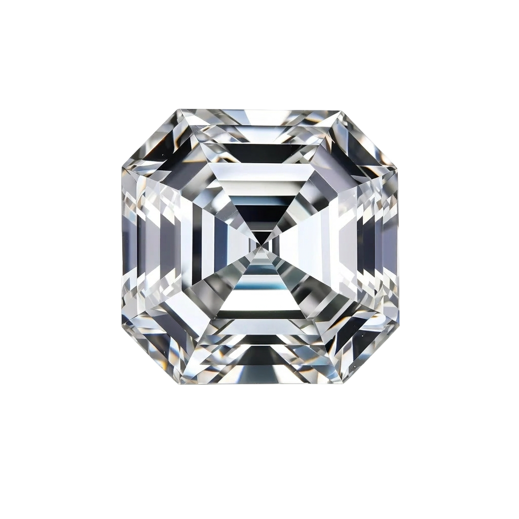 Asscher cut lab-grown diamond