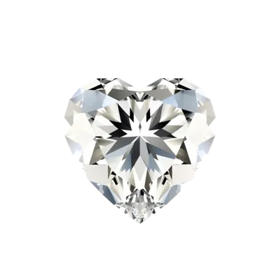 Heart cut lab-grown diamond