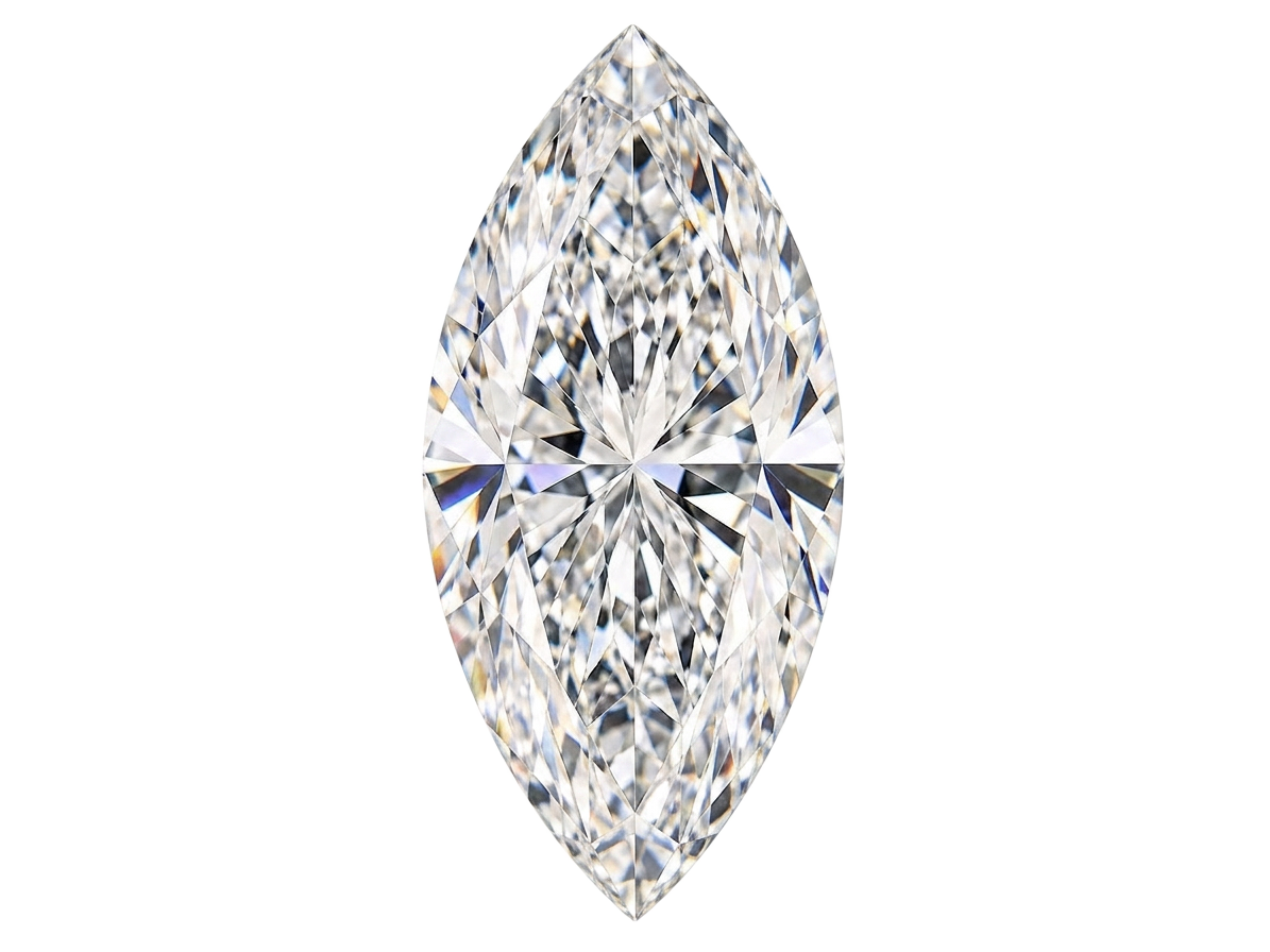 Marquise cut lab-grown diamond