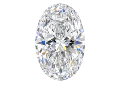 Oval cut lab-grown diamond
