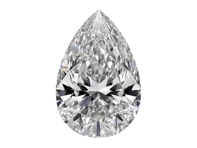 Pear cut lab-grown diamond
